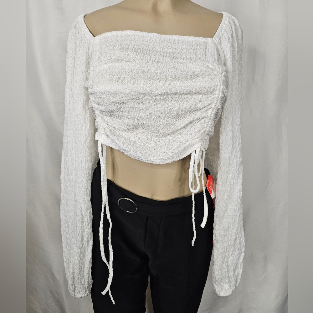 Elegant White Women's Top Large Sophie Rue New With Tags